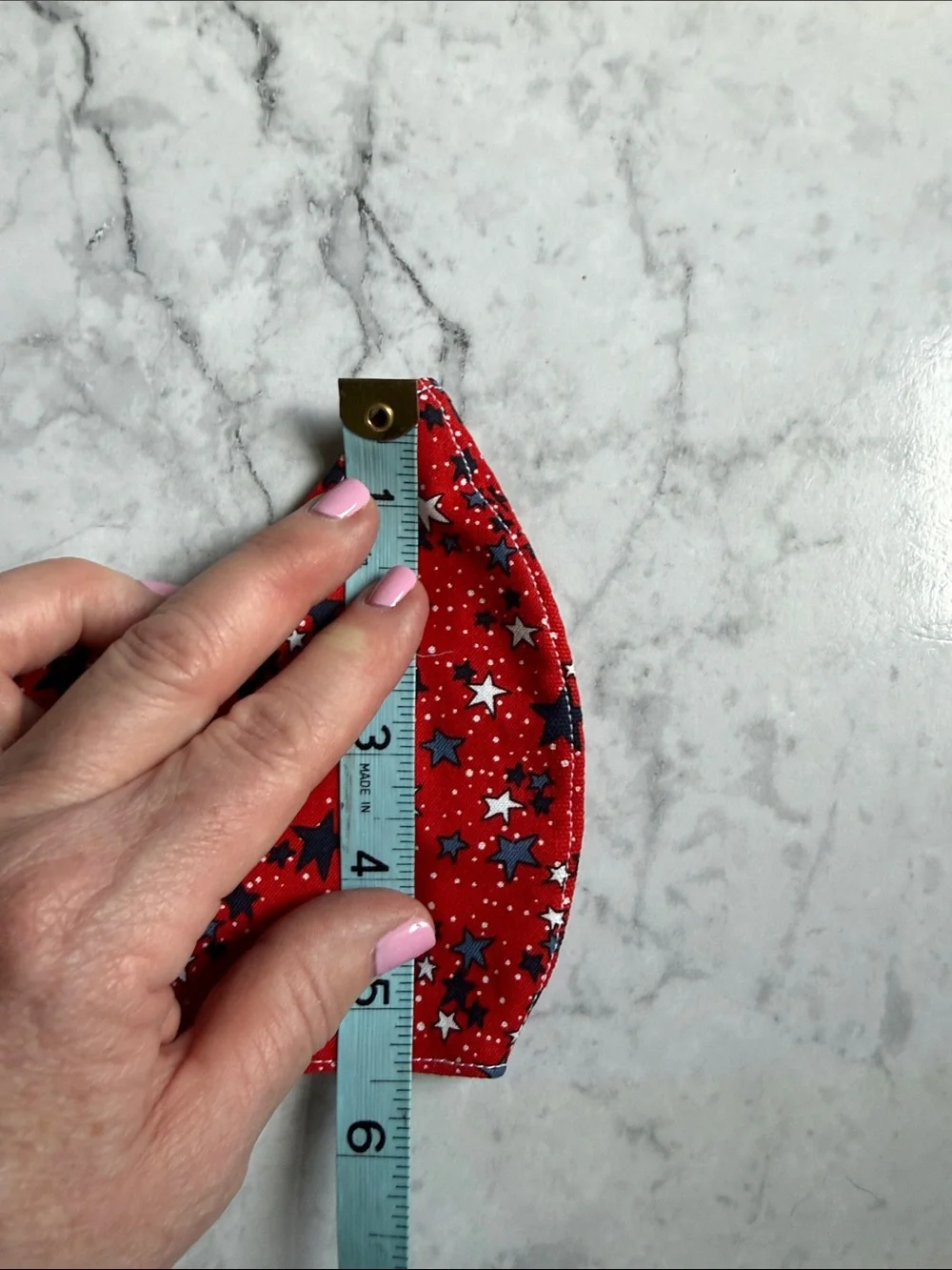 Women/teen Red Star Print Face Mask